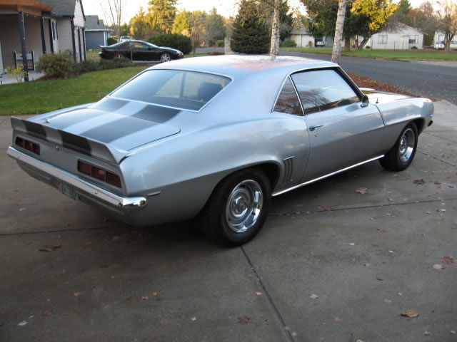 1969 Silver Camaro Rear